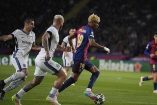 Lamine Yamal a mis à mal la défense de l'Inter KEYSTONE/AP/Emilio Morenatti